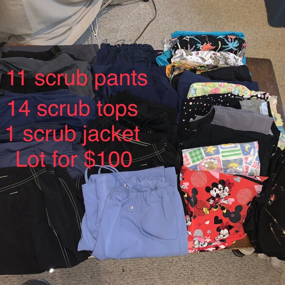 Scrub tops and pants